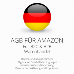 Rechtssichere AGB für Amazon Deutschland B2C & B2B Handel