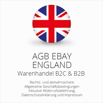 Rechtssichere AGB für ebay England B2C & B2B