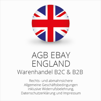 Abmahnsichere AGB für ebay England B2C & B2B