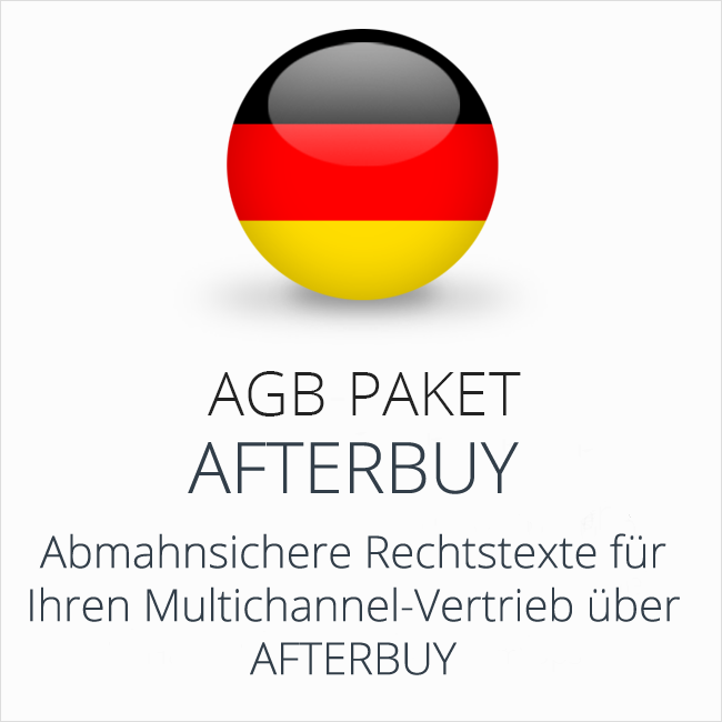 Das AGB Paket Afterbuy für abmahnsicheren Multichannel-Vertrieb